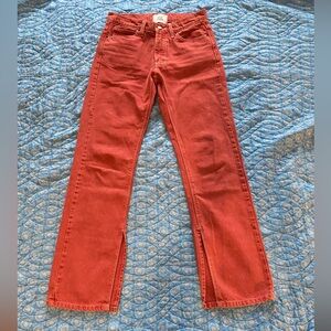 NWOT Urban Outfitters BDG coral denim jeans,boot cut w/side slit,size 26
